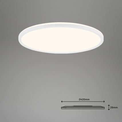 Brilo - Dimbare LED plafondlamp SLIM LED/22W/230V 2700-6500K Wi-Fi Tuya + afstandsbediening