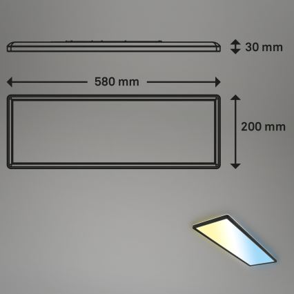 Brilo - Dimbare LED plafondlamp SLIM LED/23W/230V 2700-6500K + afstandsbediening