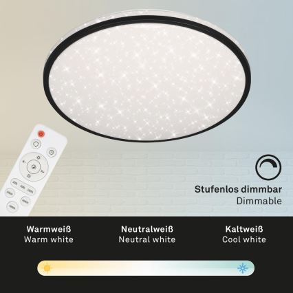 Brilo - Dimbare LED plafondlamp STARRY SKY LED/48W/230V 3000-6000K + afstandsbediening