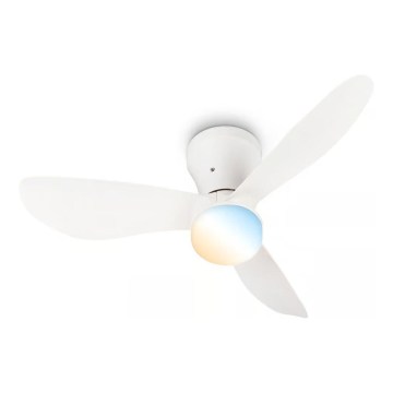 Brilo - Dimbare LED-plafondventilator LUFITO LED/15W/230V 3000/4000/6000K wit + afstandsbediening
