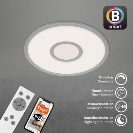 Brilo - Dimbare LED RGB plafondlamp CENTRO LED/24W/230V 2700-6500K Wi-Fi Tuya + afstandsbediening