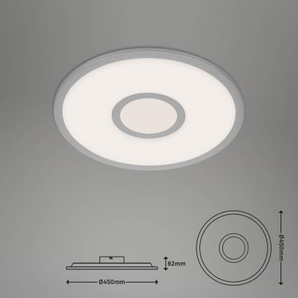 Brilo - Dimbare LED RGB plafondlamp CENTRO LED/24W/230V 2700-6500K Wi-Fi Tuya + afstandsbediening