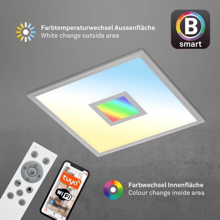 Brilo - Dimbare LED RGB plafondlamp CENTRO LED/24W/230V 2700-6500K Wi-Fi Tuya + afstandsbediening