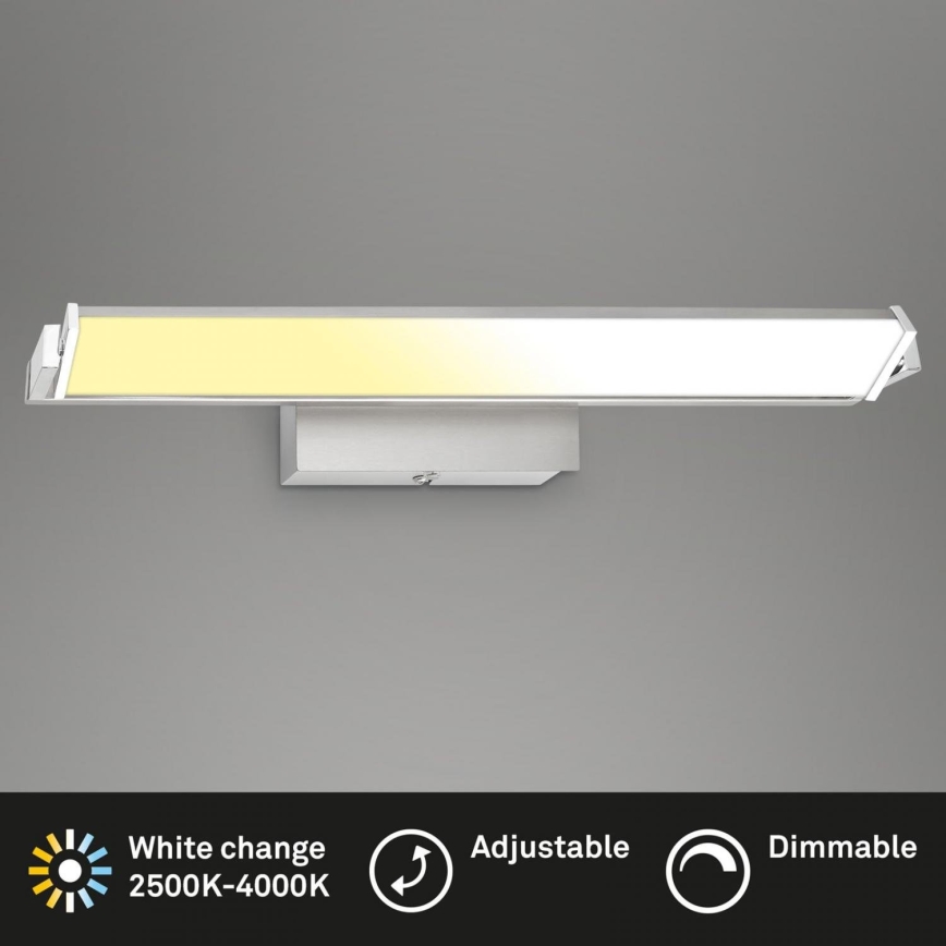 Brilo - Dimbare LED wandverlichting LED/18W/230V 2700-4000K zilver