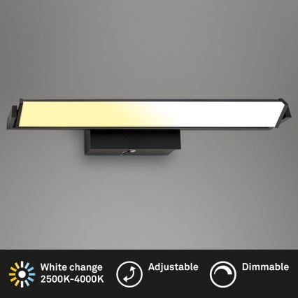 Brilo - Dimbare LED wandverlichting LED/18W/230V 2700-4000K zwart