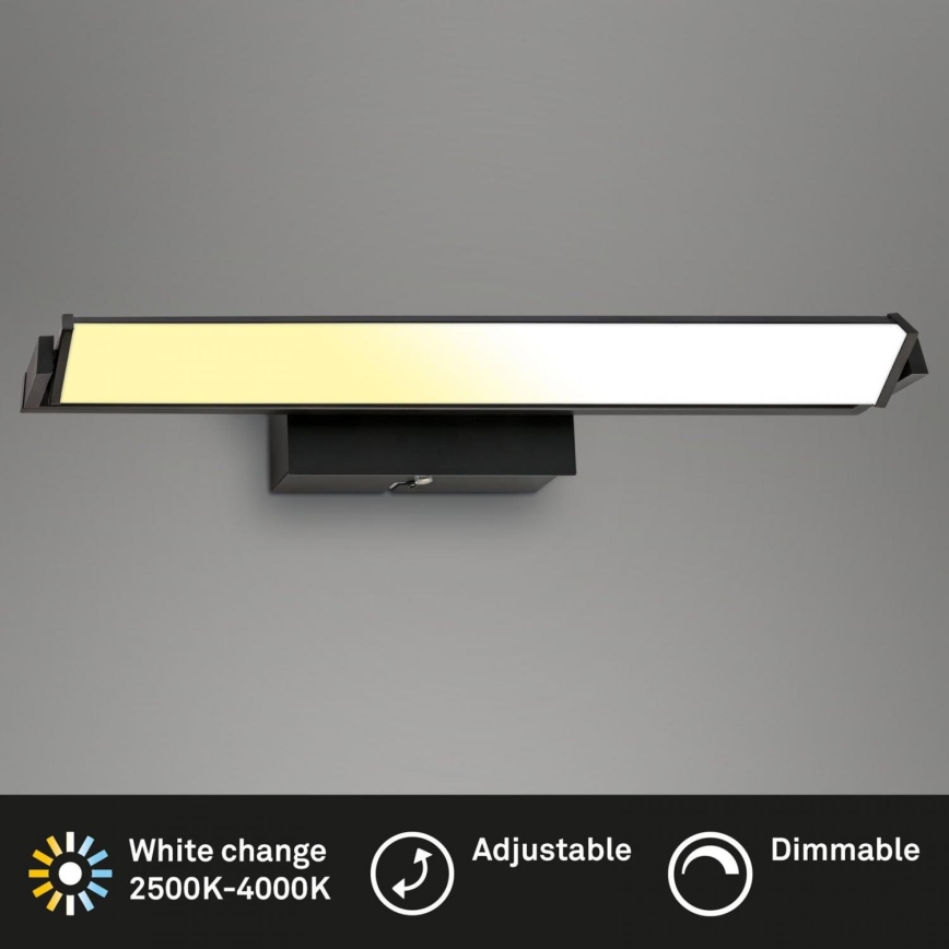 Brilo - Dimbare LED wandverlichting LED/18W/230V 2700-4000K zwart