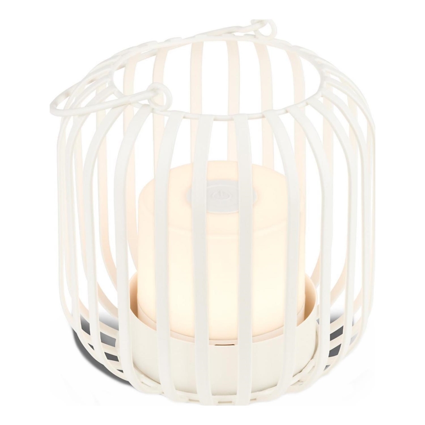 Brilo - Lampe de table d'extérieur à intensité variable et rechargeable LED/2W/5V IP44 blanc
