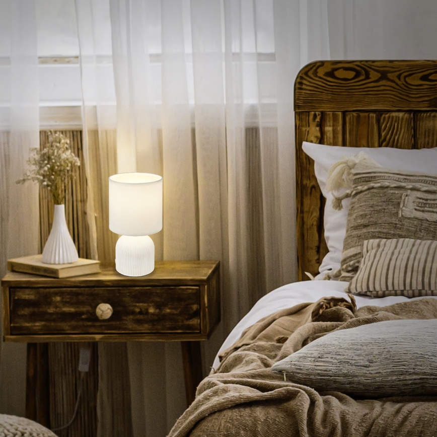 Brilo - Lampe de table INO 1xE14/10W/230V blanche