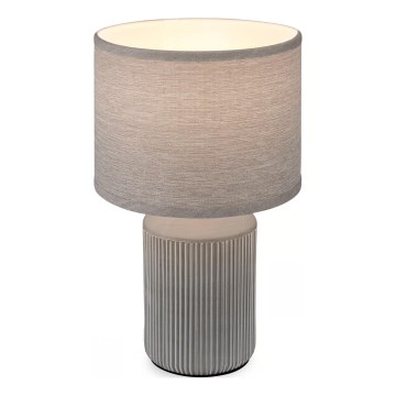 Brilo - Lampe de table INO 1xE14/10W/230V grise