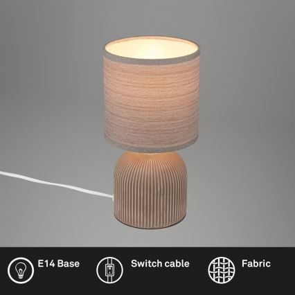 Brilo - Lampe de table INO 1xE14/10W/230V marron