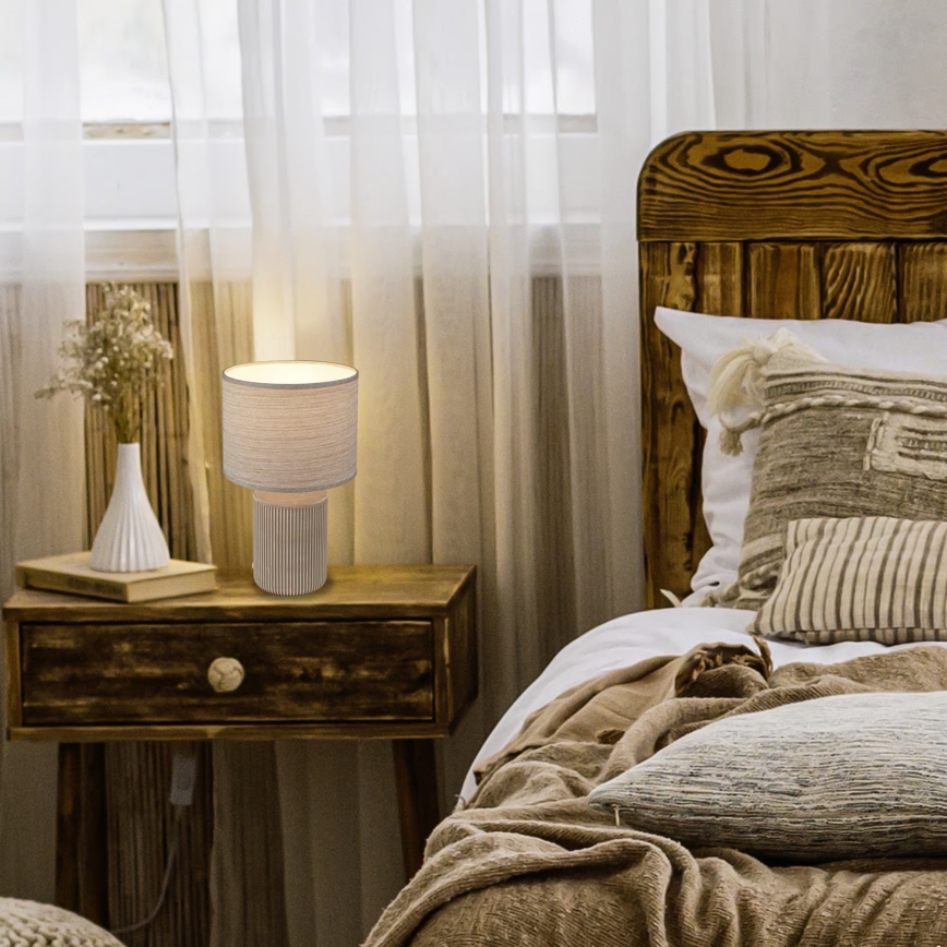 Brilo - Lampe de table INO 1xE14/10W/230V marron