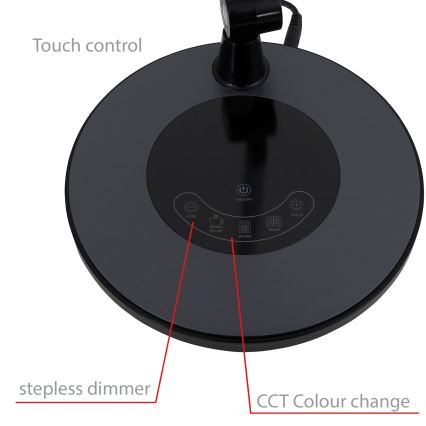 Brilo - Lampe de table tactile LED à intensité variable LED/6,6W/230V 3000/4000/6000K