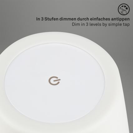 Brilo - LED Buiten dimbaar oplaadbaar lamp LED/3W/5V IP44 2000 mAh