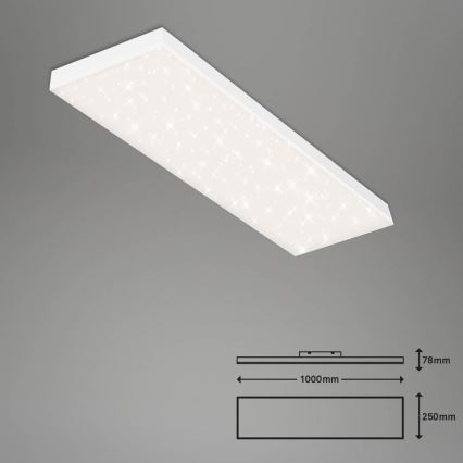 Brilo - LED Dimbaar bevestigd lichtpaneel FRAMELESS LED/28W/230V 3000-6500K Wi-Fi Tuya + afstandsbediening
