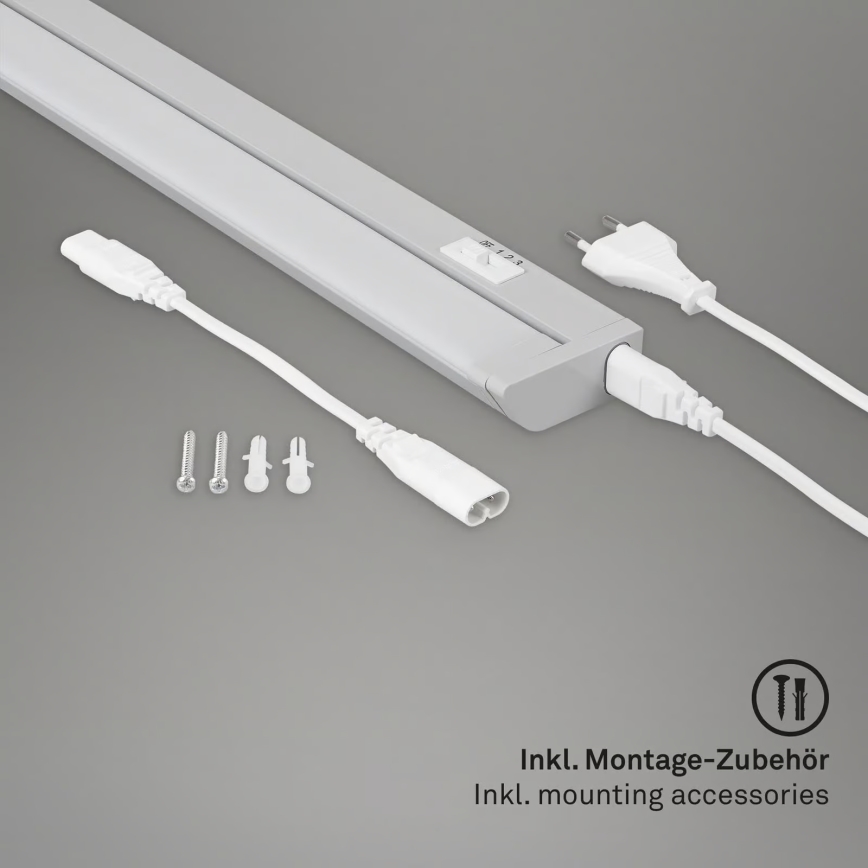 Brilo - LED onderbouwlamp LED/6W/230V 2700/4000/6500K 54,5 cm zilver