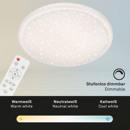 Brilo - LED-plafondlamp 48W, 230V, Ø 60 cm