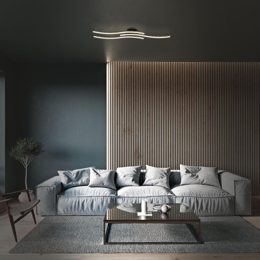 Brilo - LED Plafondlamp LED/19W/230V 3000K zwart