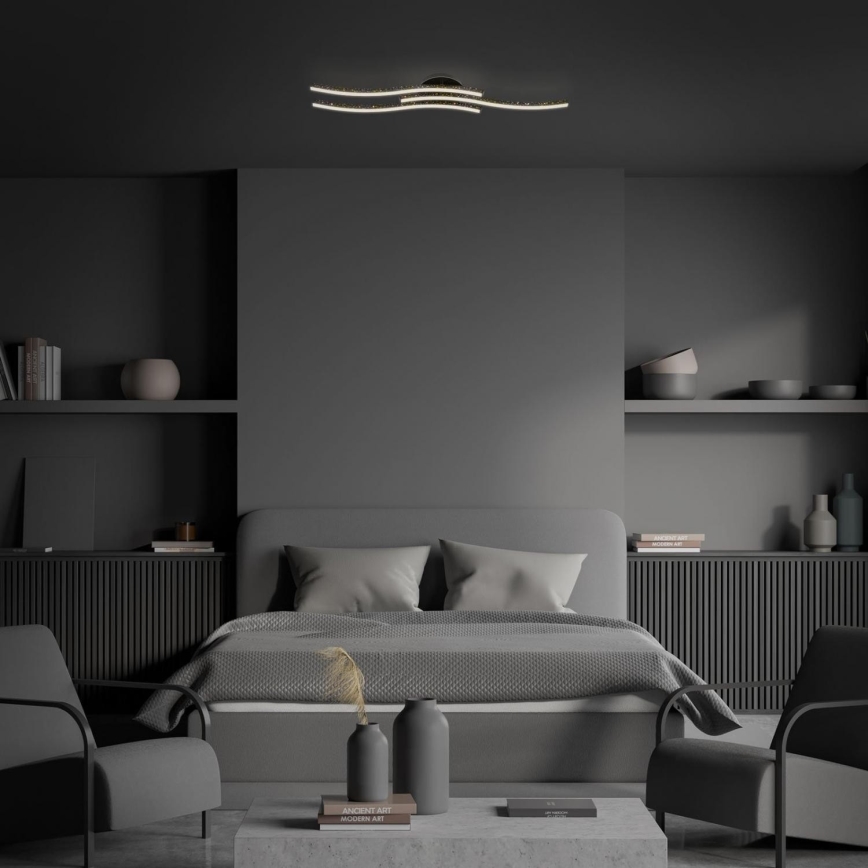 Brilo - LED Plafondlamp LED/19W/230V 3000K zwart