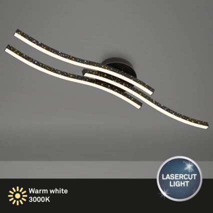 Brilo - LED Plafondlamp LED/19W/230V 3000K zwart