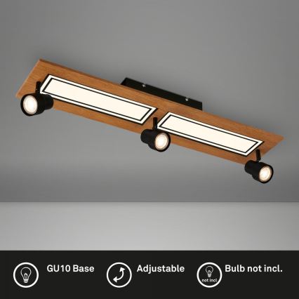 Brilo - LED Plafondlamp LED/24W/230V + 3xGU10/9W 3000K