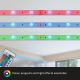 Brilo - LED RGB Dimbare strip 11,5m LED/24W/230V + afstandsbediening