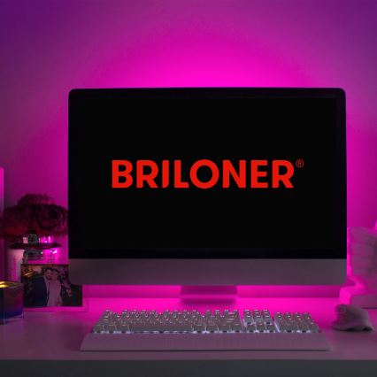 Brilo - LED RGB Dimbare strip 6,6m LED/6W/USB + afstandsbediening