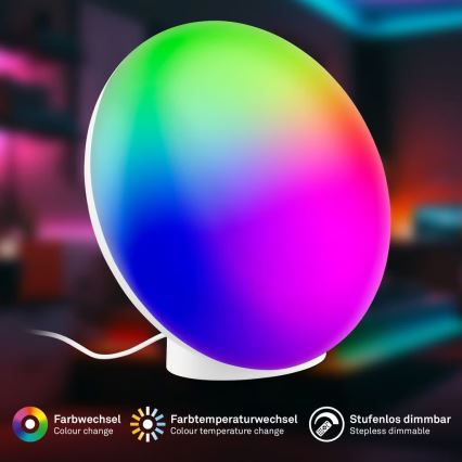 Brilo - Dimbare oplaadbare LED RGBIC tafellamp TARA LED/6W/5V 3000-6500K Wi‑Fi Tuya + afstandsbediening