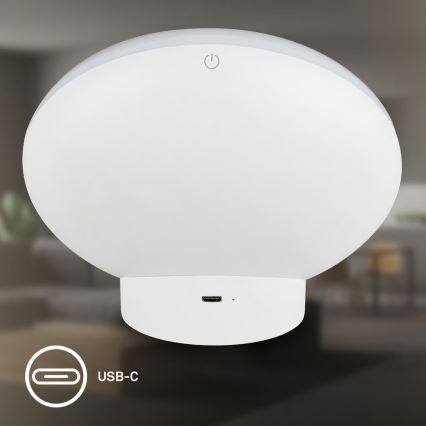 Brilo - LED RGBIC Lampe de table dimmable TARA LED/6W/230V 3000-6500K blanche + télécommande