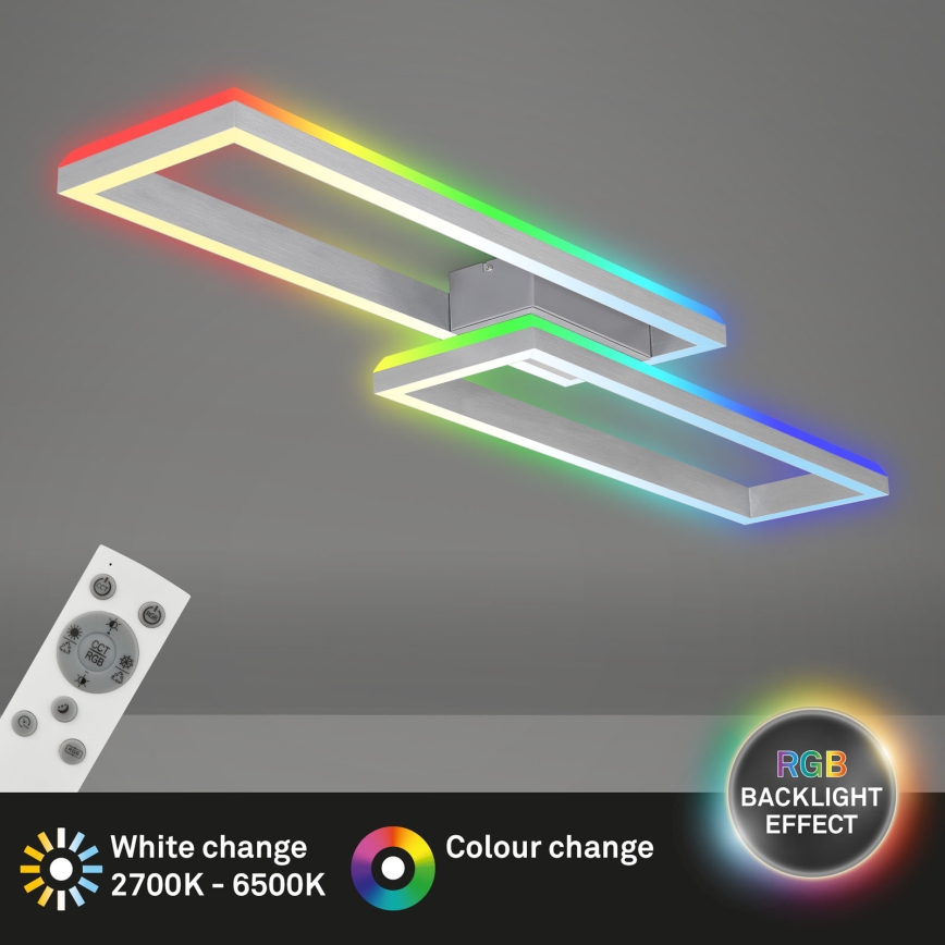 Brilo - LED RGBW Dimbare bevestigde hanglamp FRAME 2xLED/21W/230V 2700-6500K + afstandsbediening