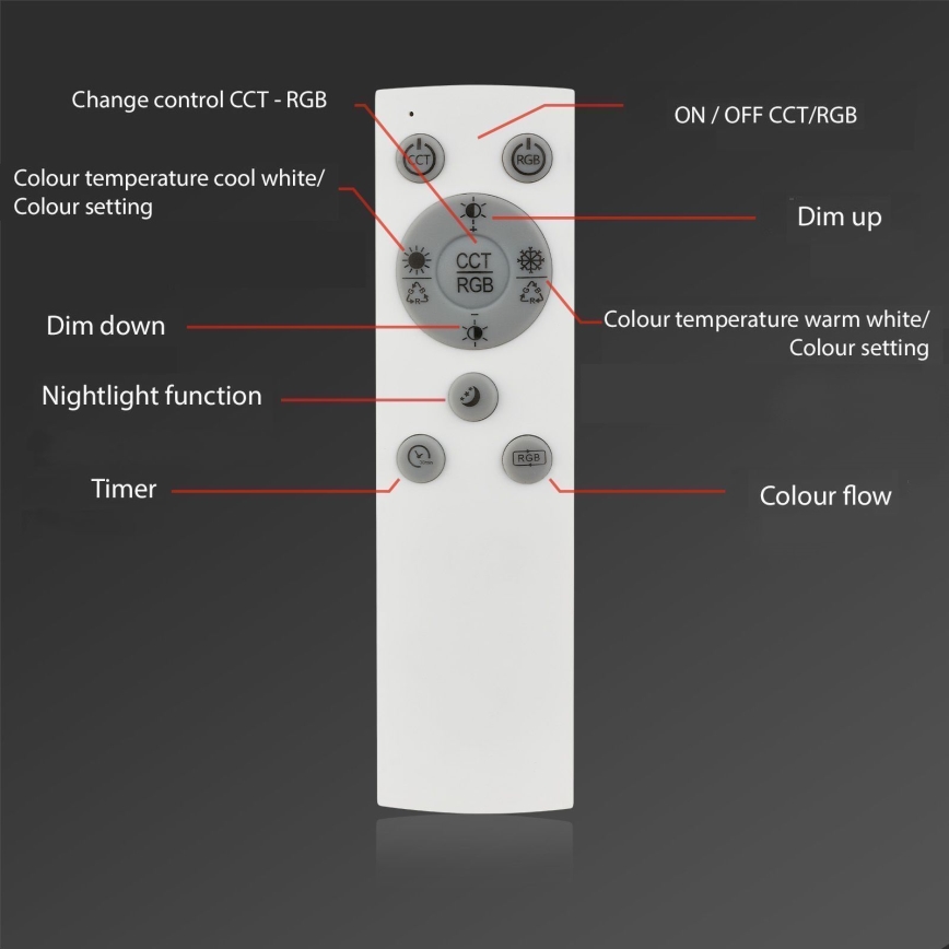 Brilo - LED RGBW Dimbare bevestigde hanglamp FRAME 2xLED/21W/230V 2700-6500K + afstandsbediening