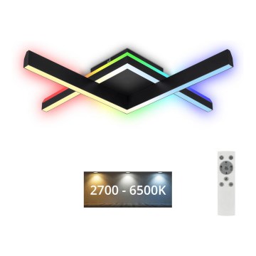 Brilo - LED RGBW Dimbare bevestigde hanglamp FRAME 2xLED/9W/230V 2700-6500K + afstandsbediening