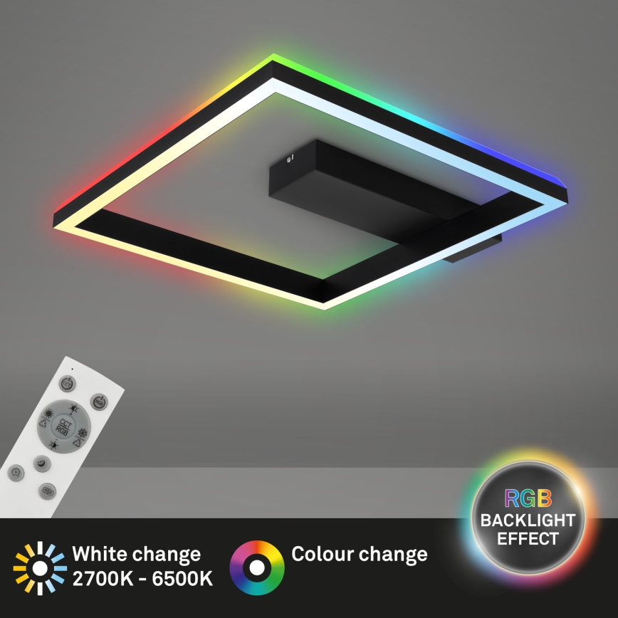 Brilo - LED RGBW Dimbare Opbouwlamp FRAME LED/18W/230V 2700-6500K + afstandsbediening