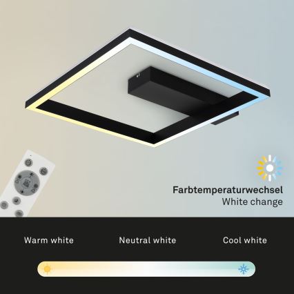 Brilo - LED RGBW Dimbare Opbouwlamp FRAME LED/18W/230V 2700-6500K + afstandsbediening