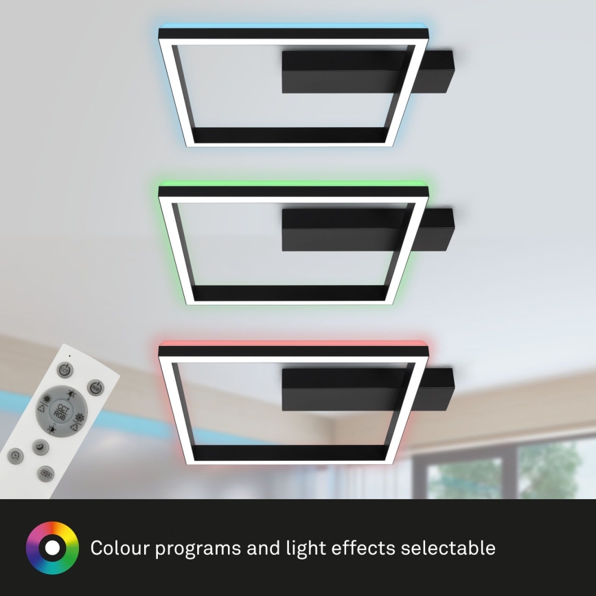 Brilo - LED RGBW Dimbare Opbouwlamp FRAME LED/18W/230V 2700-6500K + afstandsbediening