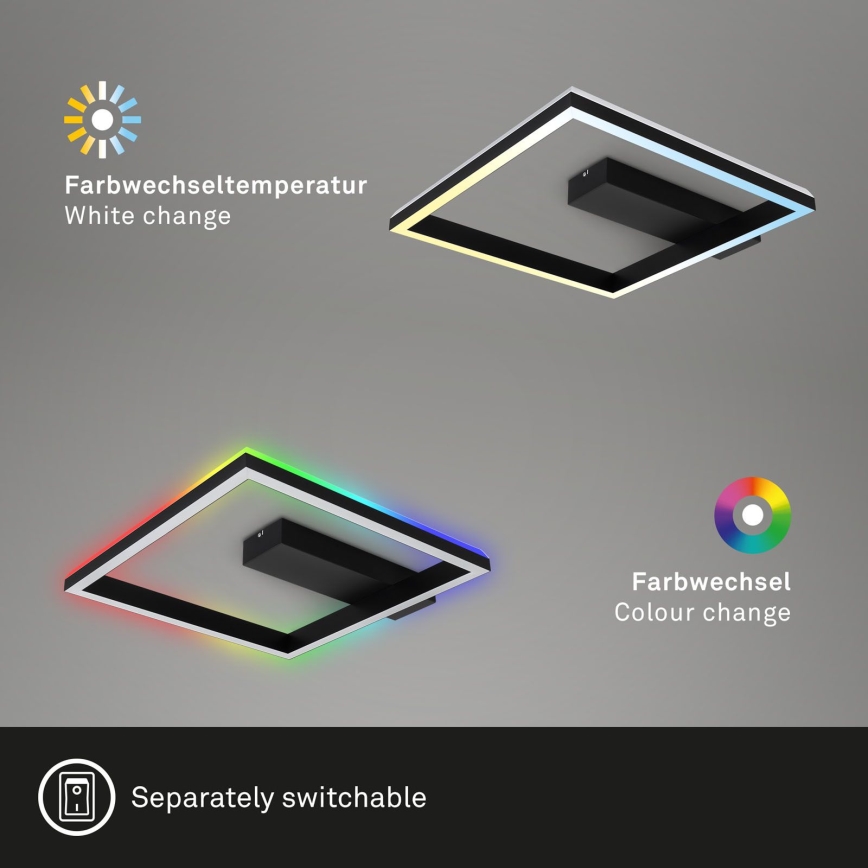 Brilo - LED RGBW Dimbare Opbouwlamp FRAME LED/18W/230V 2700-6500K + afstandsbediening