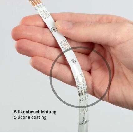 Brilo - LED RGBW dimbare strip 6,5m LED/22W/230V + afstandsbediening