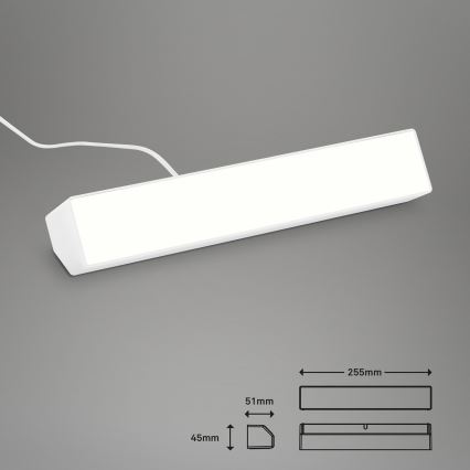 Brilo - LED RGBW Lampe de table à intensité variable LED/9W/230V 3000-6500K Wi-Fi Tuya + télécommande