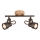 Brilo - LED-spot TAHUN 2xGU10/5W/230V bruin
