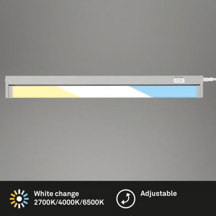 Brilo - Luminaire LED sous-meuble LED/6W/230V 2700/4000/6500K 54,5 cm argenté