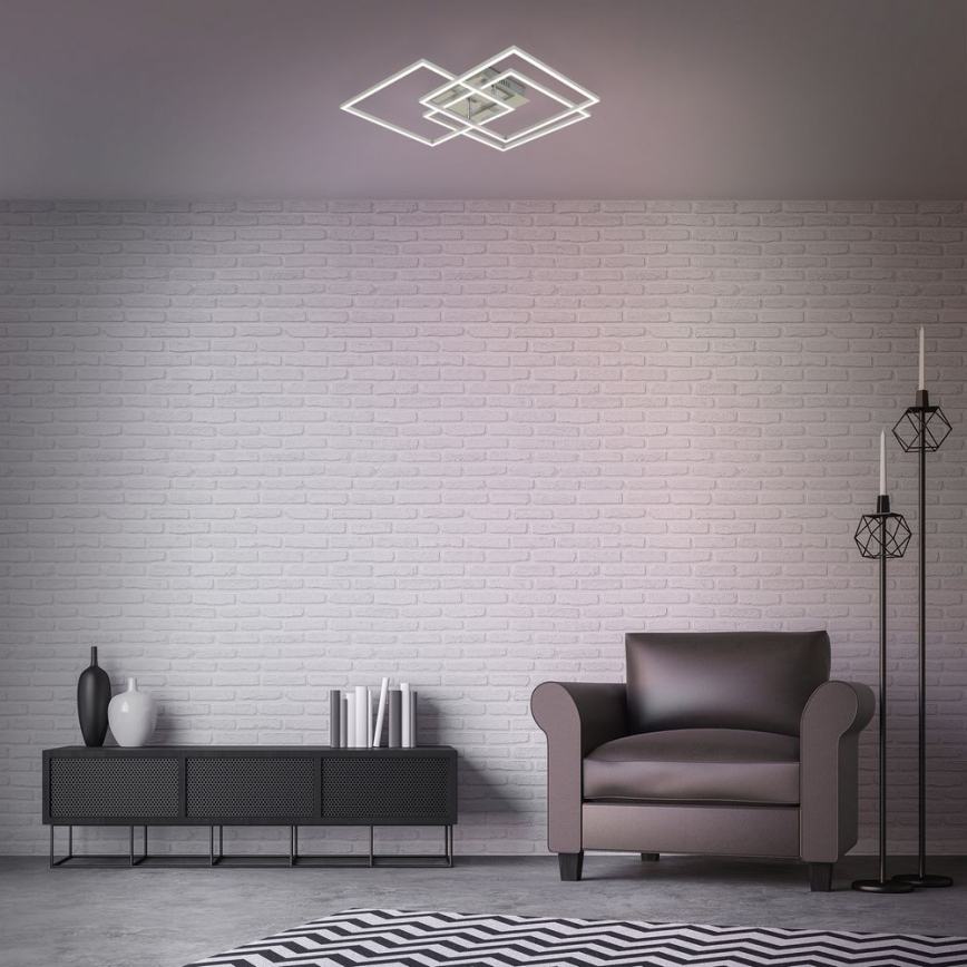 Brilo - Plafonnier à intensité variable FRAME LED/40W/230V 2700-5000K Wi-Fi Tuya + télécommande