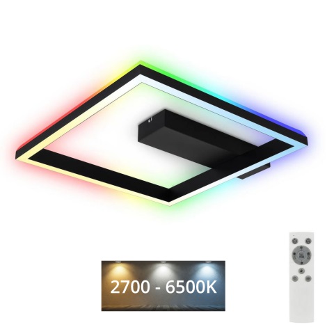 Plafonnier RGB Backlight et Lumière Sélectionnable 18W - Télécommande