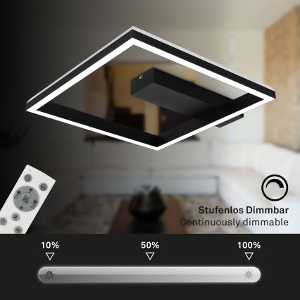 Brilo - Plafonnier à intensité variable RGBW FRAME LED/18W/230V 2700-6500K + télécommande