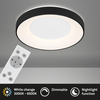 Brilo - Plafonnier à intensité variable RONDO LED/36W/230V 3000-6500K + Télécommande
