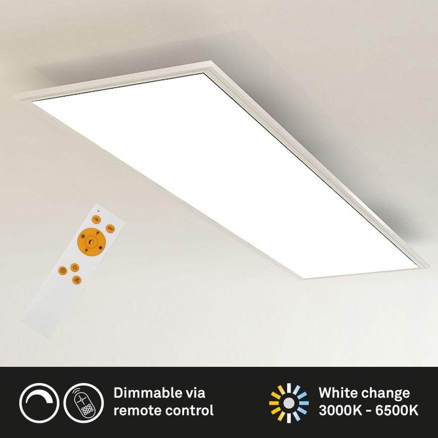 Brilo - Plafonnier à intensité variable SLIM LED/24W/230V 3000-6500K 100x25 cm + télécommande