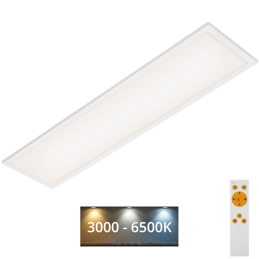 Brilo - Plafonnier à intensité variable SLIM LED/24W/230V 3000-6500K 100x25 cm + télécommande