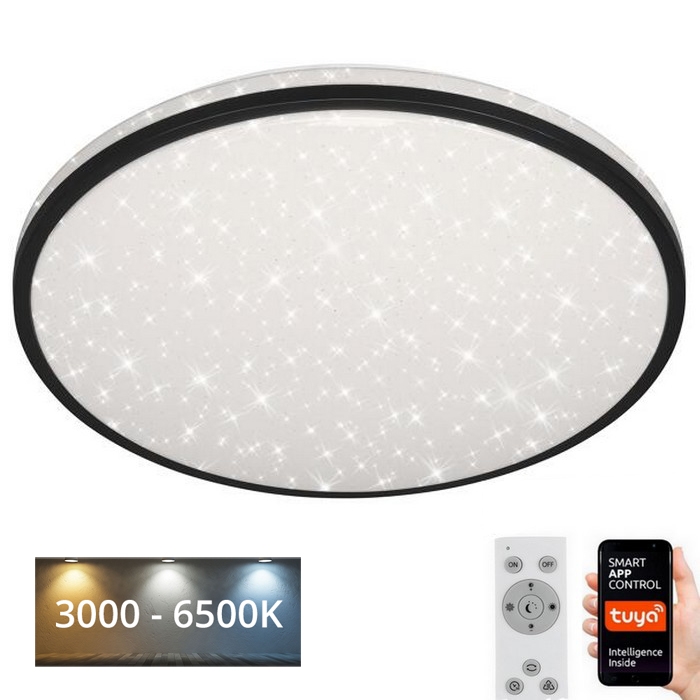 Brilo - Plafonnier à intensité variable STARRY SKY LED/42W/230V 3000-6500K Wi-Fi Tuya + télécommande