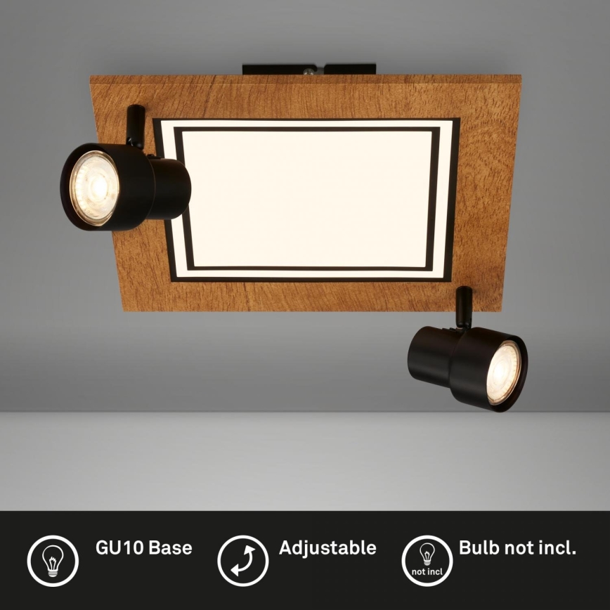 Brilo - Plafonnier LED/12W/230V + 2xGU10/9W 3000K