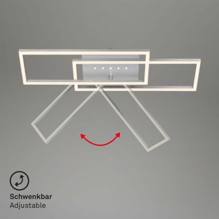 Brilo - Plafonnier LED à intensité variable LED/30W/230V 3000K chrome mat