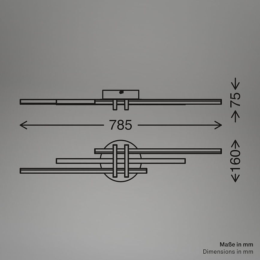 Brilo - Plafonnier LED TINKA LED/21W/230V 3000K cuivré