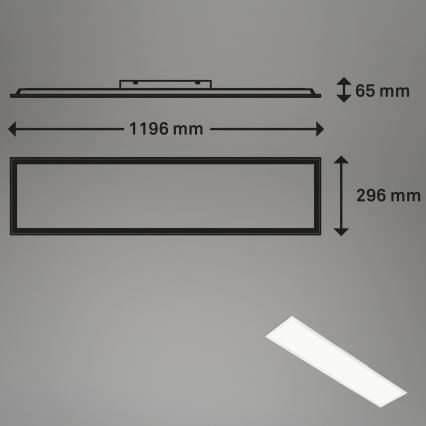 Brilo - RGBW dimbare plafondlamp SLIM LED/40W/230V 3000-6500K + afstandsbediening